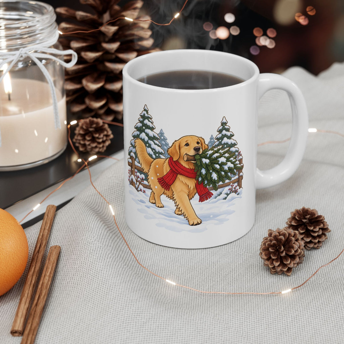 Golden Retriever Christmas Mug, photo 6