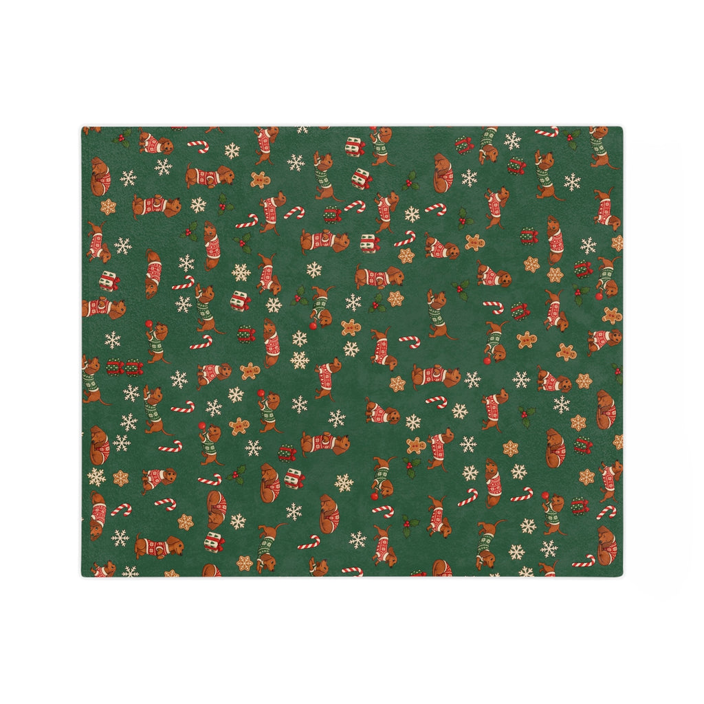Dachshund Christmas Fleece Blanket, photo 6