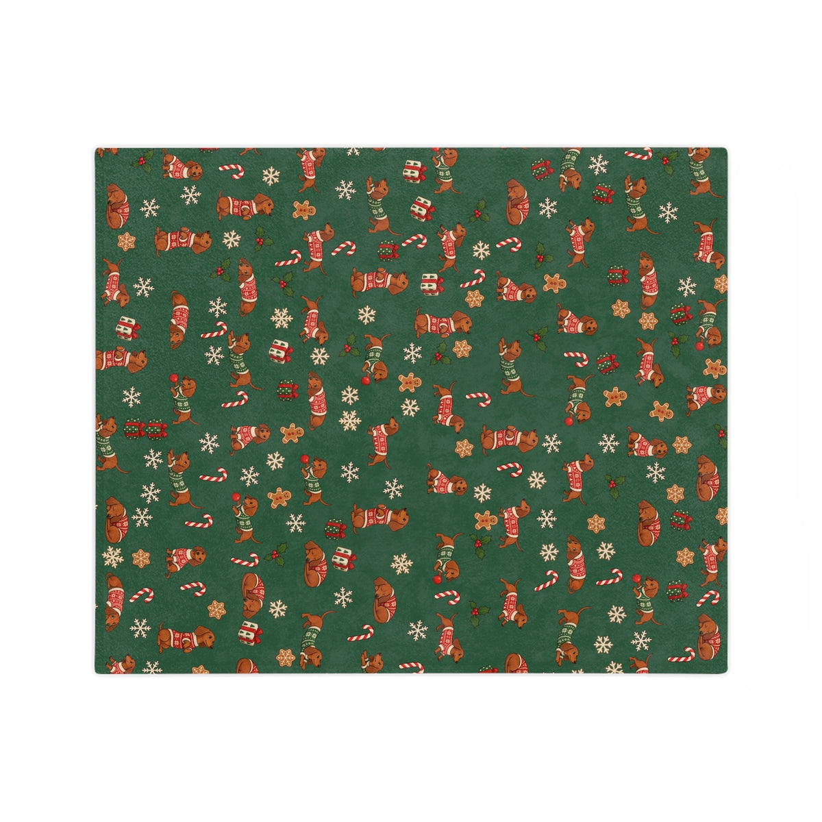 Dachshund Christmas Fleece Blanket, photo 6