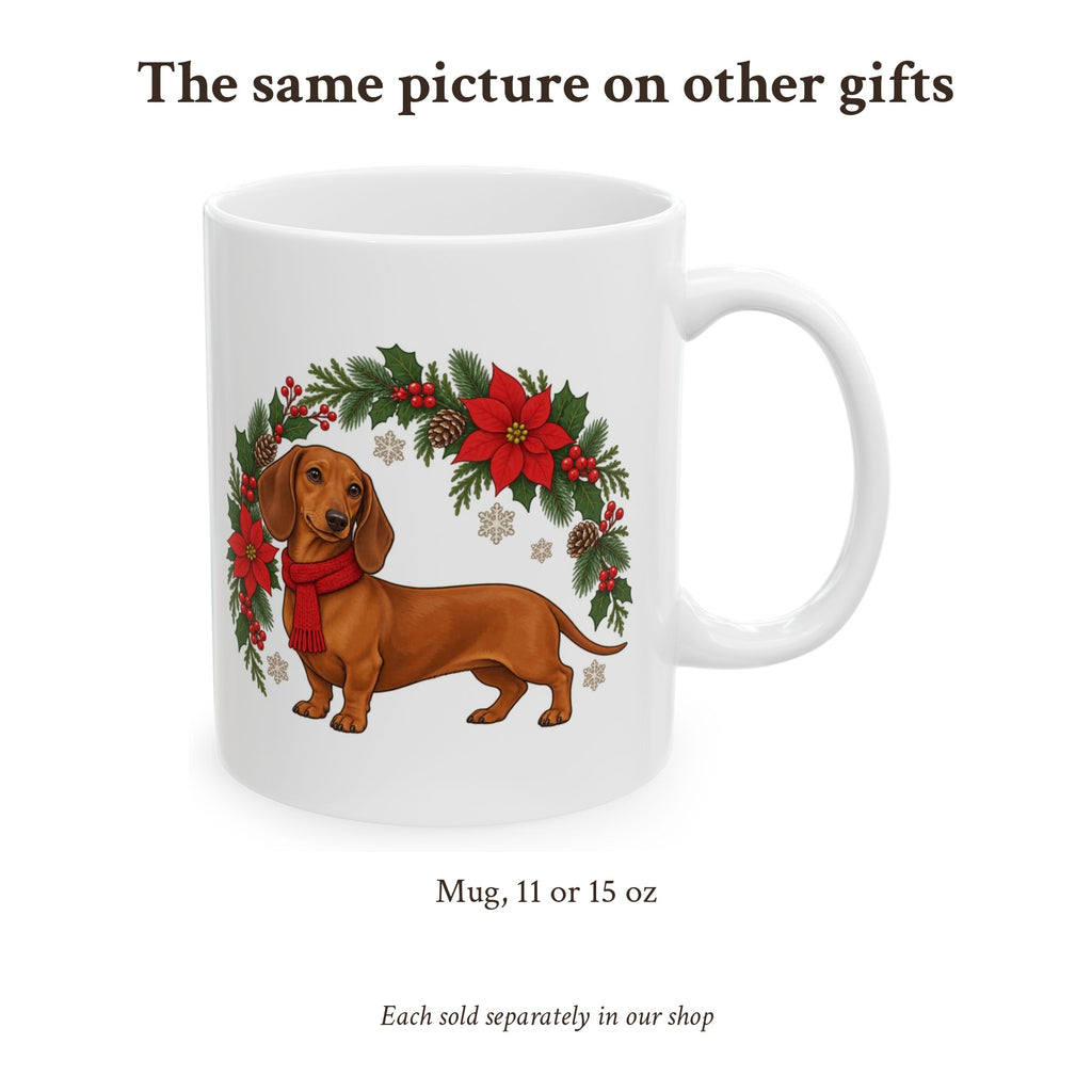 Dachshund Wreath Christmas Cards, photo 6