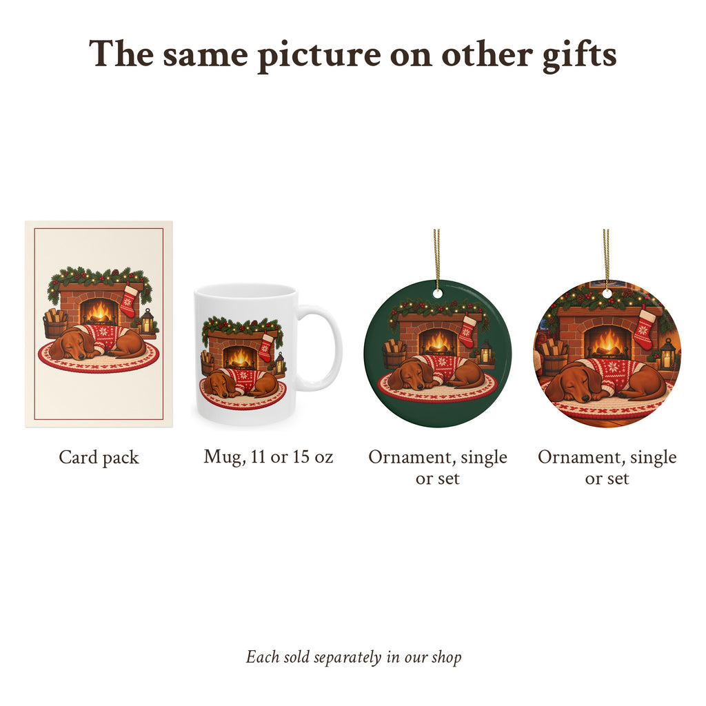 Dachshund Christmas Ornament, Red, photo 7