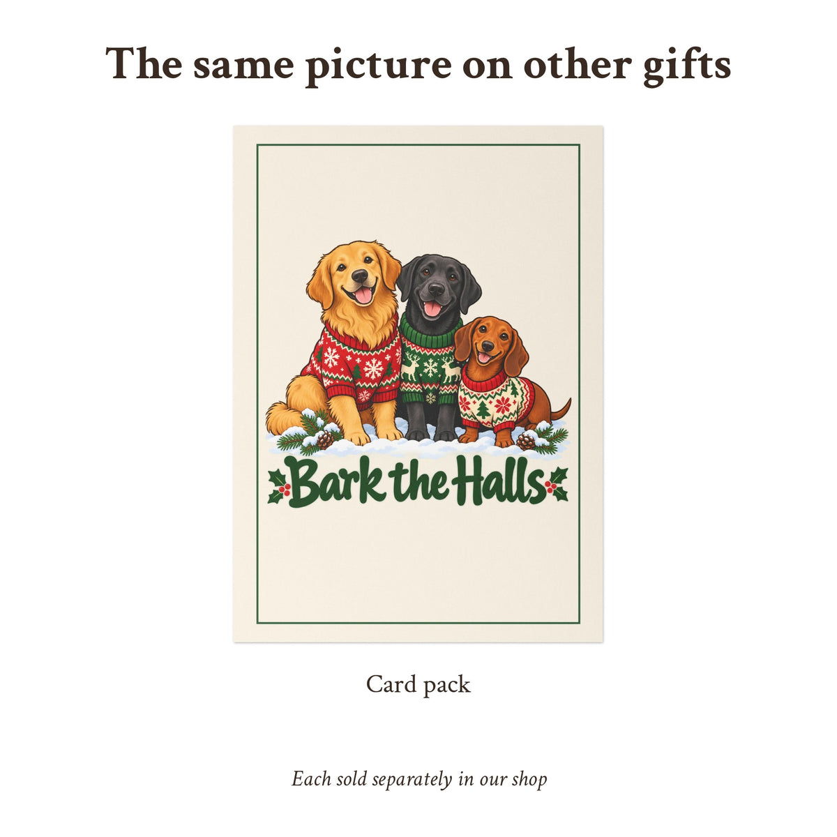 Bark the Halls Dog Christmas Mug, photo 8