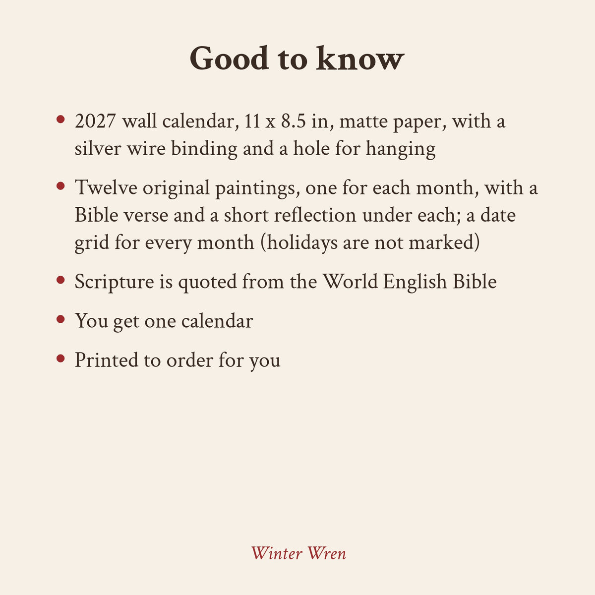 2027 Bible Verse Wall Calendar, photo 9