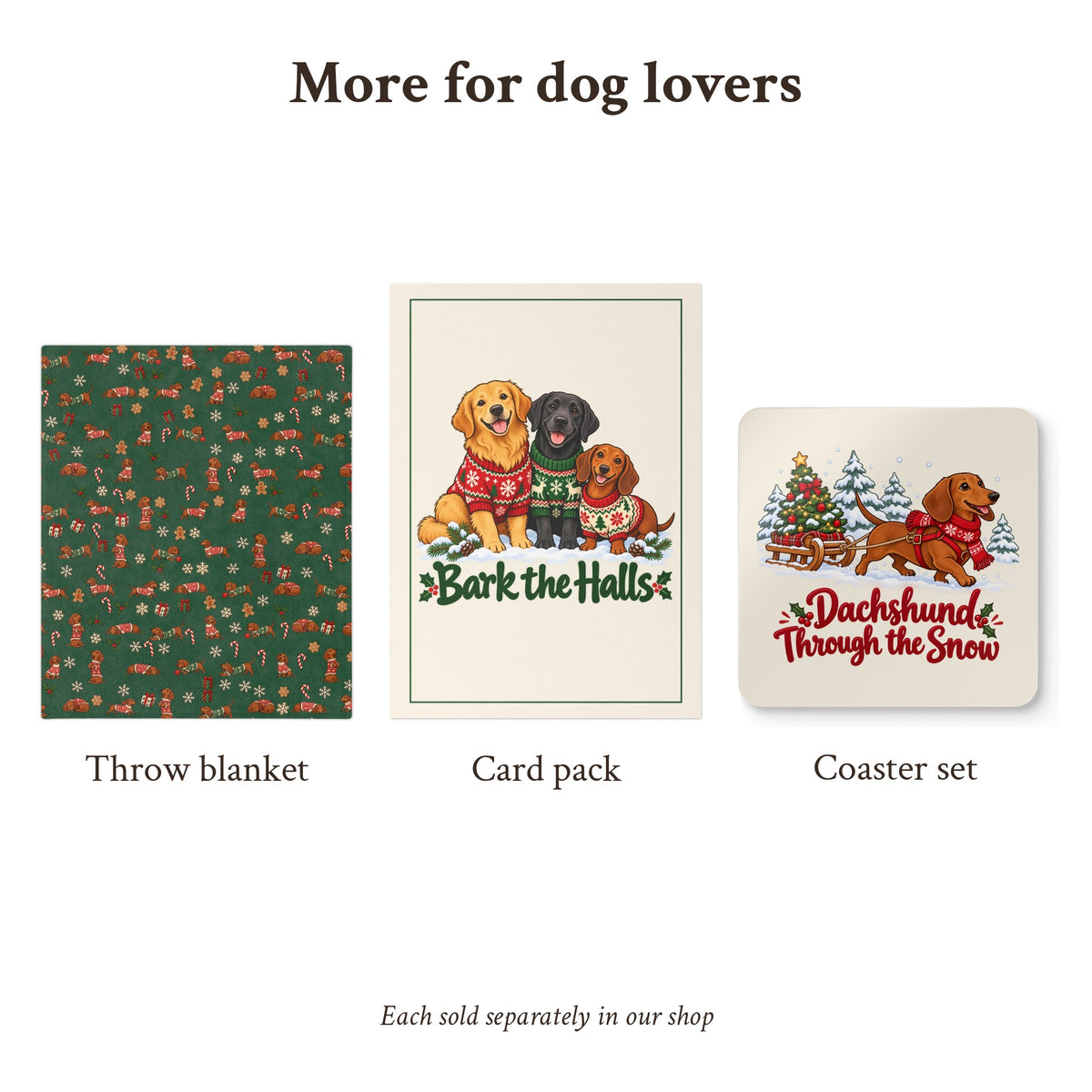 Dachshund Christmas Sherpa Blanket, photo 9