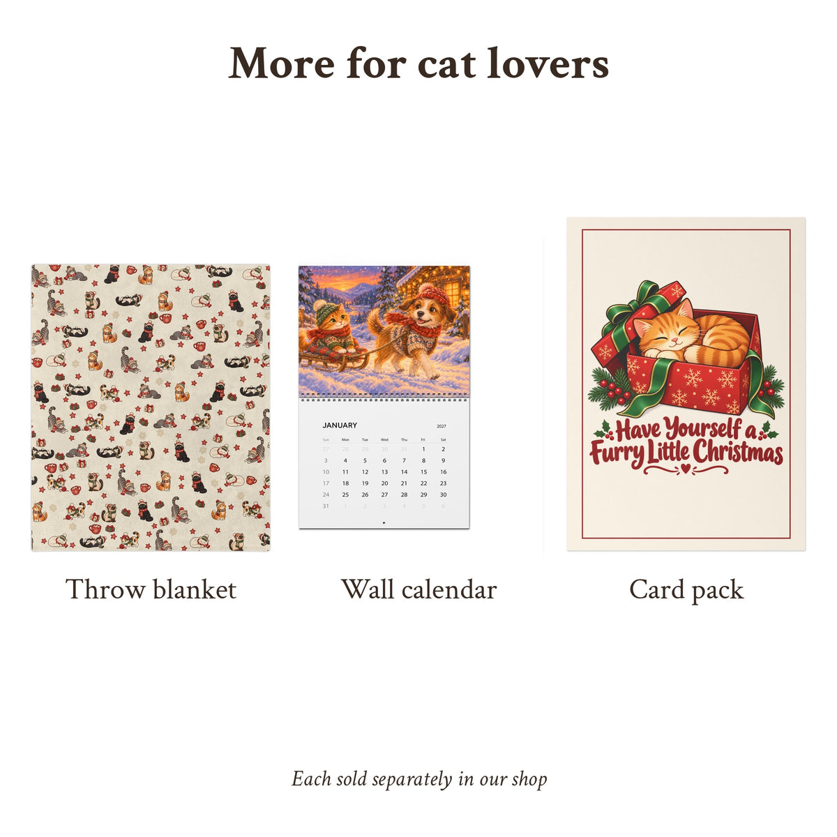 Christmas Cats in Hats Sherpa Blanket, photo 9