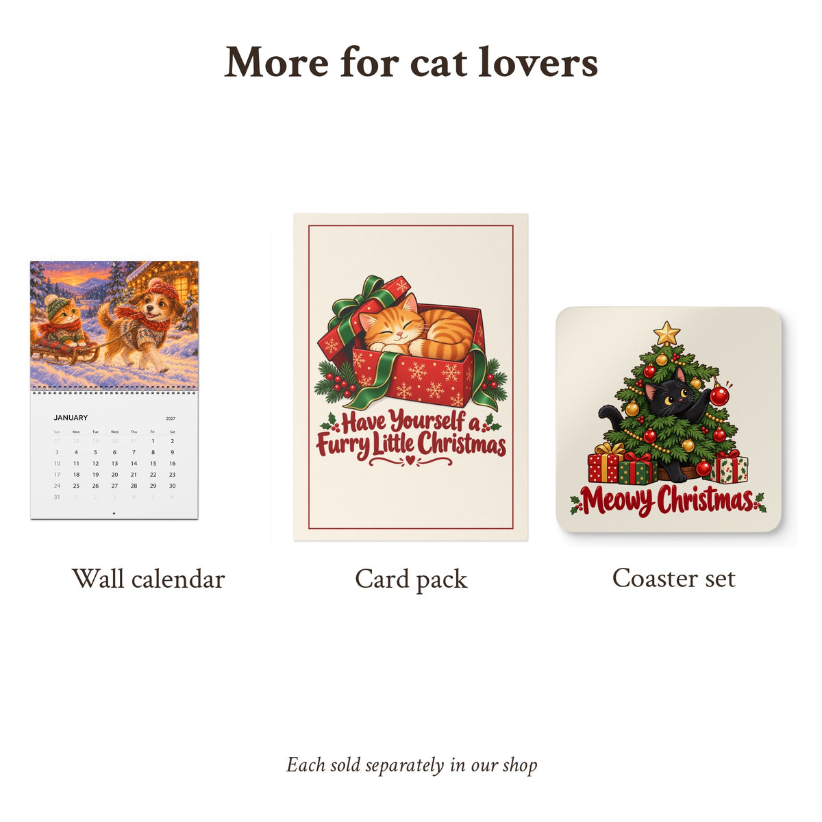 Christmas Cats in Hats Fleece Blanket, photo 9
