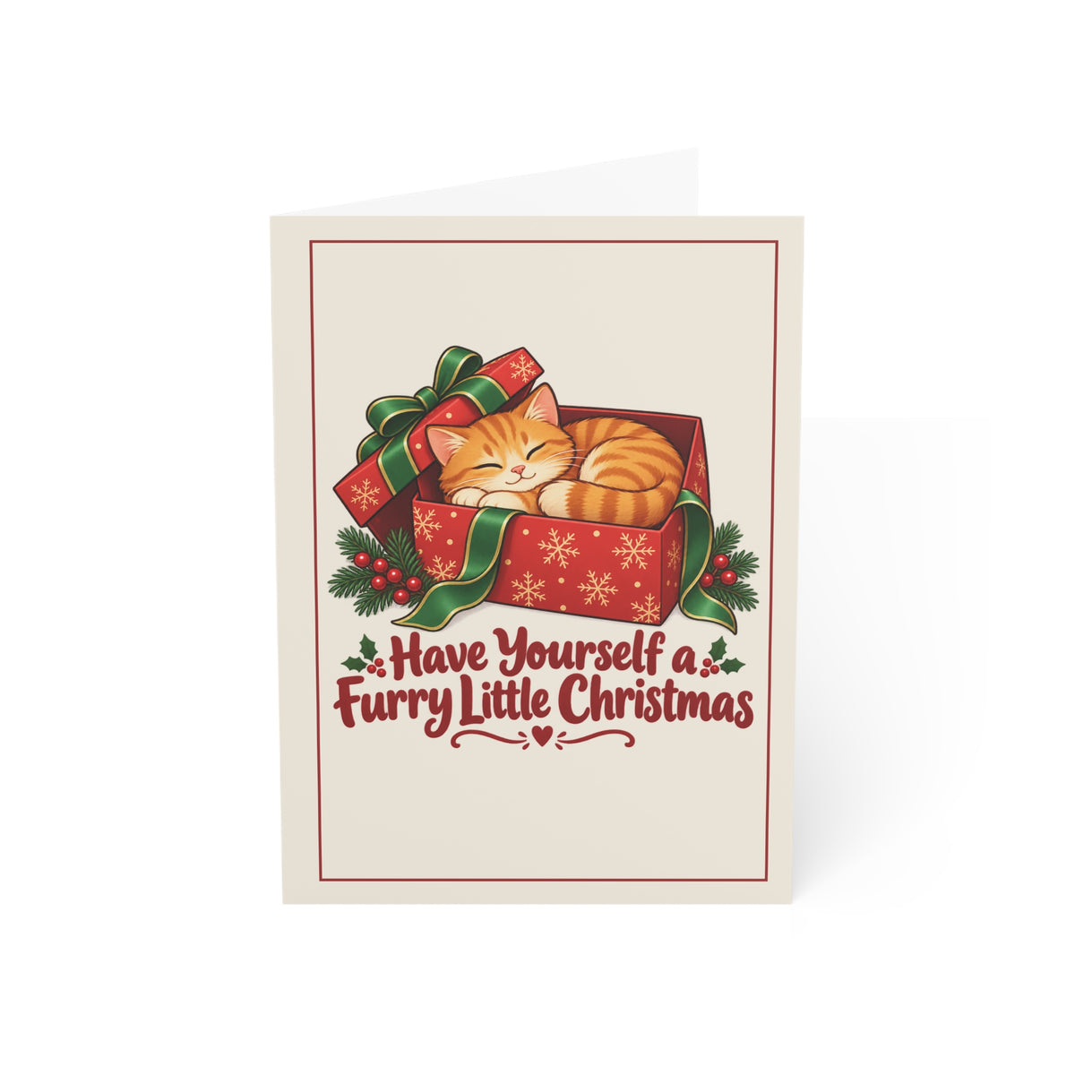 Have Yourself a Furry Little Christmas Folded Cards, Pack of 10