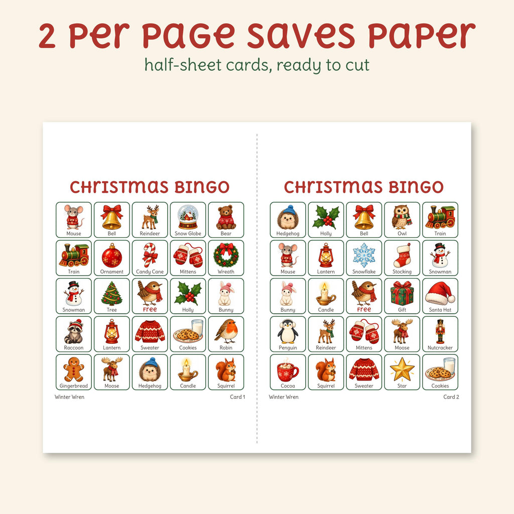 Christmas Bingo: Cozy Woodland Animals, photo 5