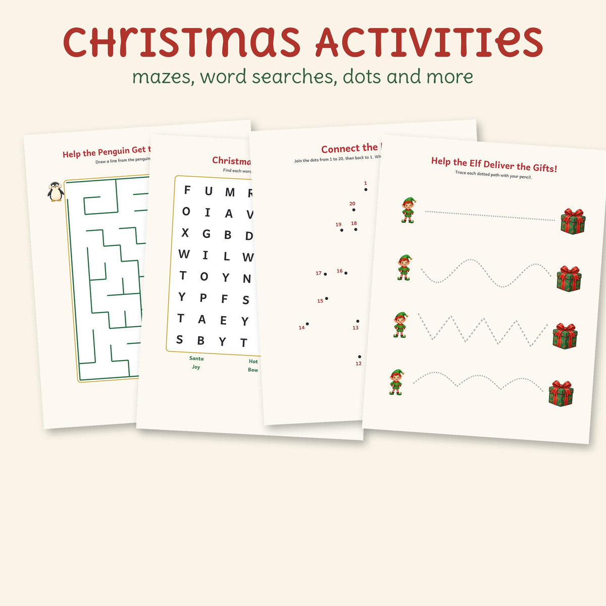 My Christmas Activity Book: Letters, Mazes, Puzzles and a Letter to Santa, photo 4