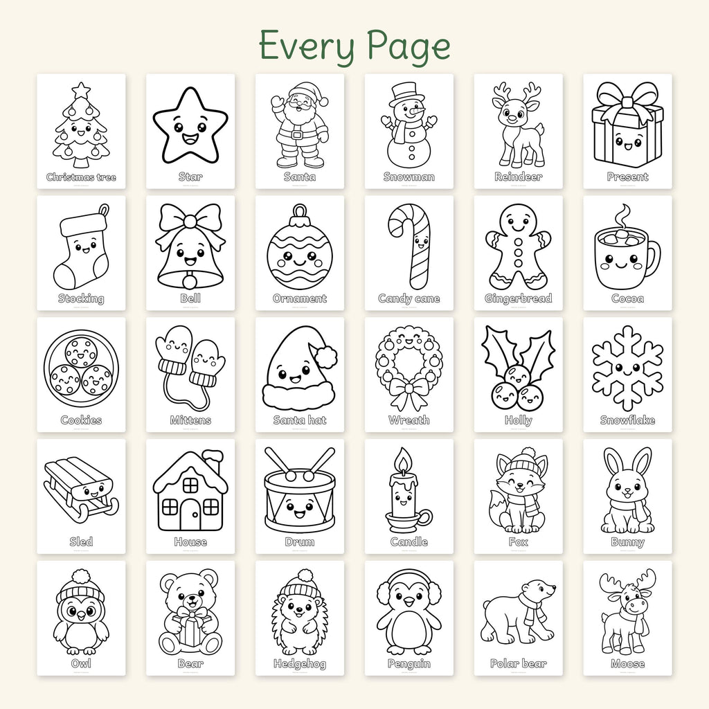 Christmas Toddler Coloring Pages, photo 2