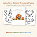 Woodland Animals Toddler Coloring Pages, photo 1