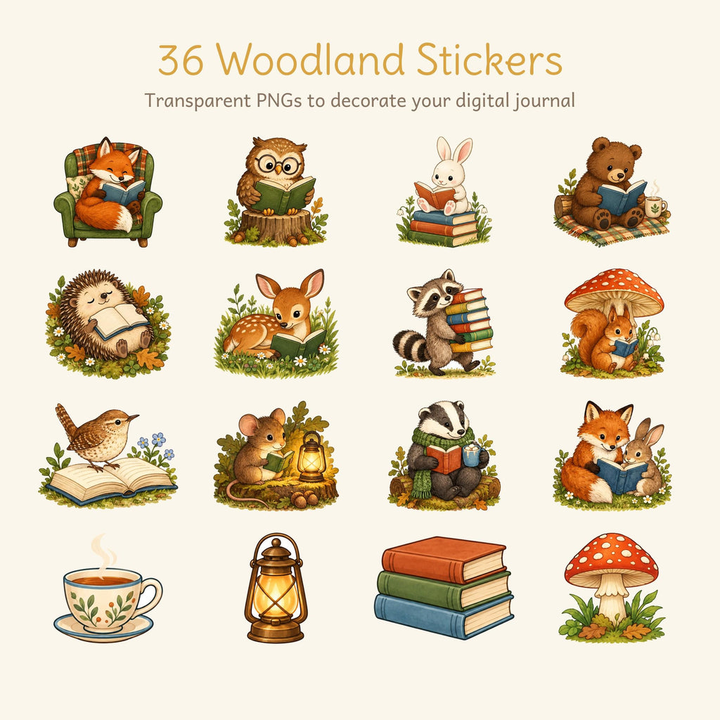 Cozy Woodland Reading Journal, photo 7