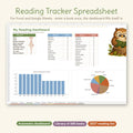 Cozy Woodland Reading Tracker Spreadsheet, photo 1