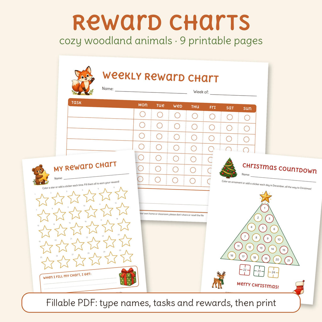 Woodland Reward Charts, photo 1