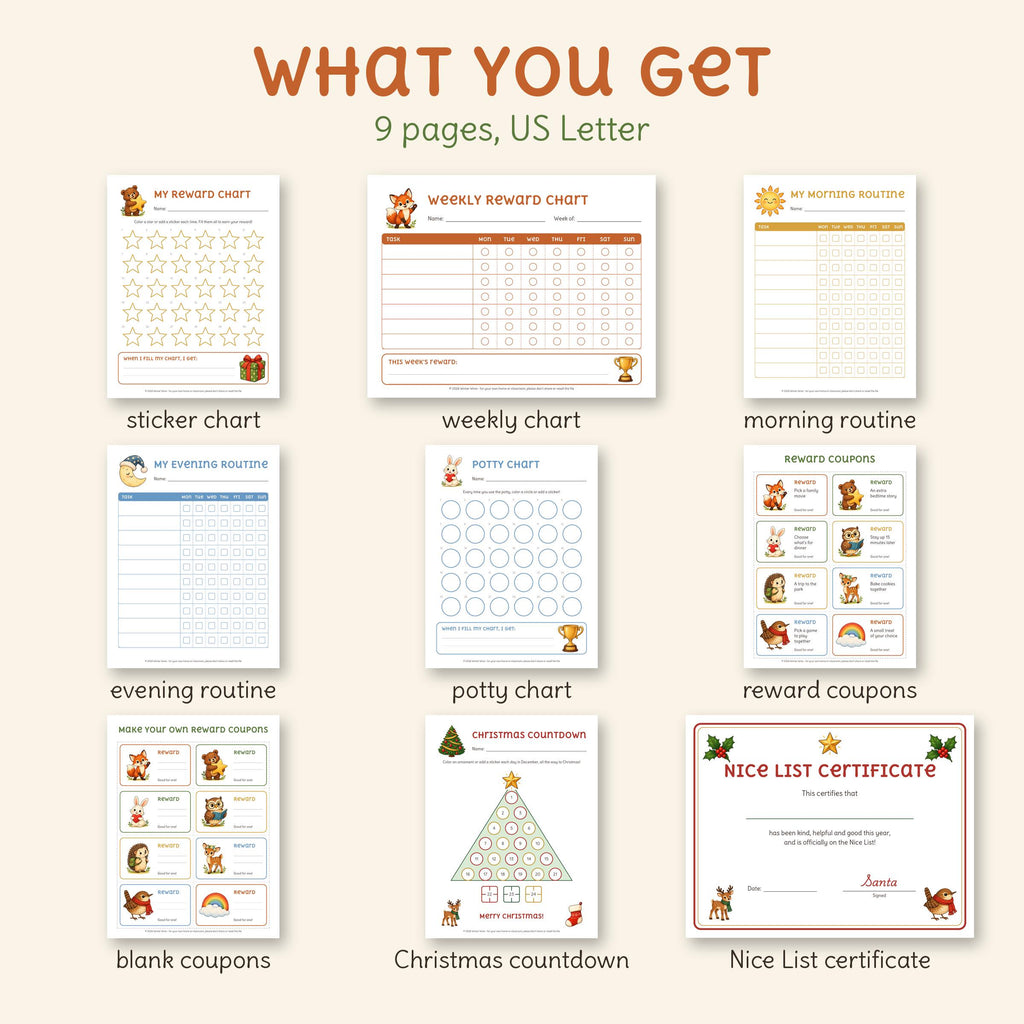Woodland Reward Charts, photo 2