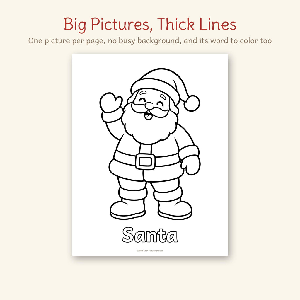 Christmas Toddler Coloring Pages, photo 3