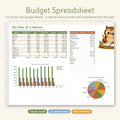 Cozy Woodland Budget Spreadsheet, photo 1