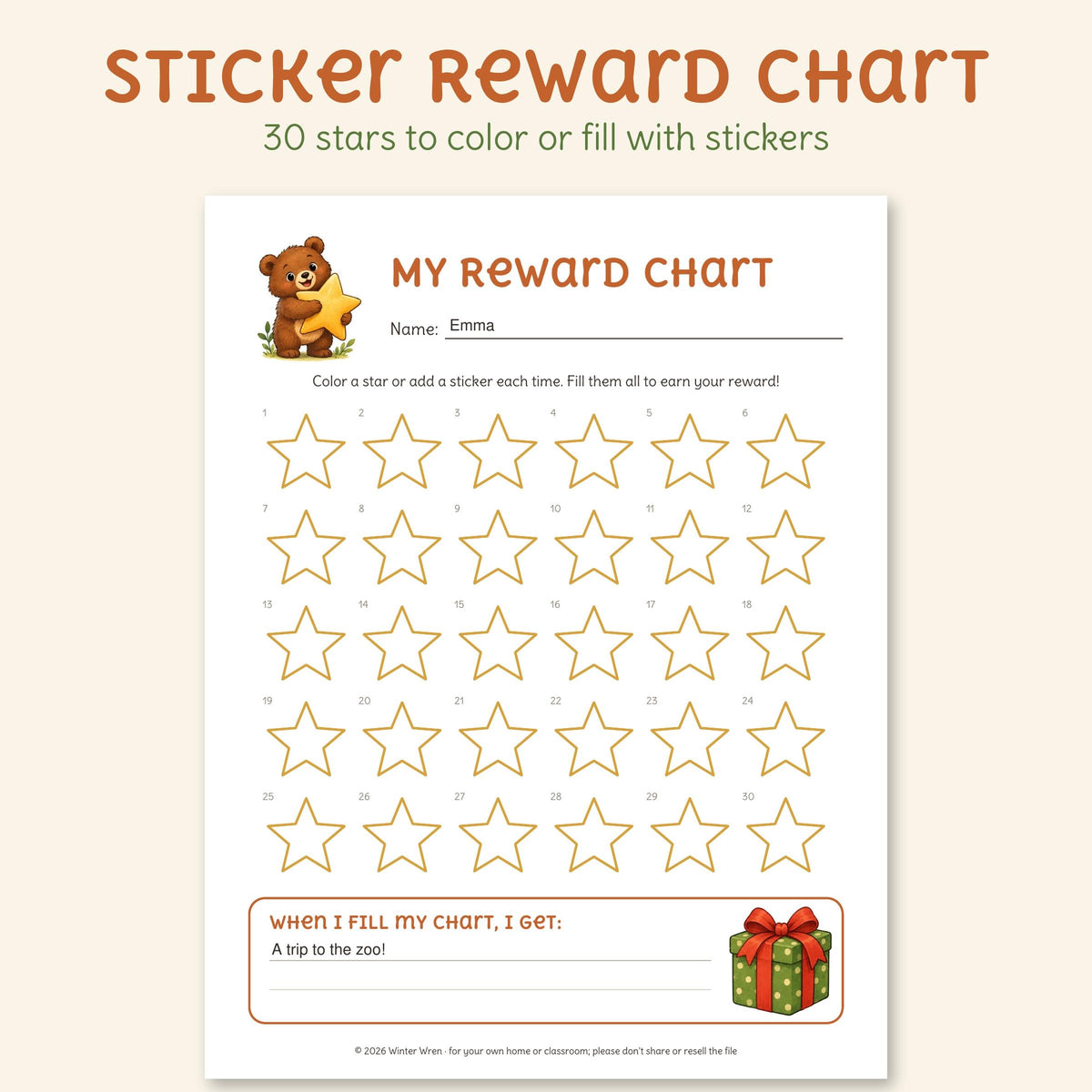 Woodland Reward Charts, photo 4