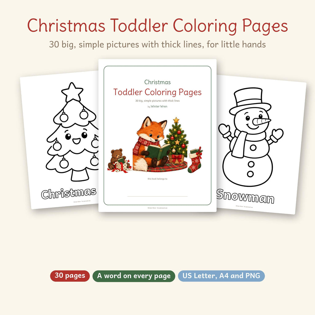 Christmas Toddler Coloring Pages, photo 1