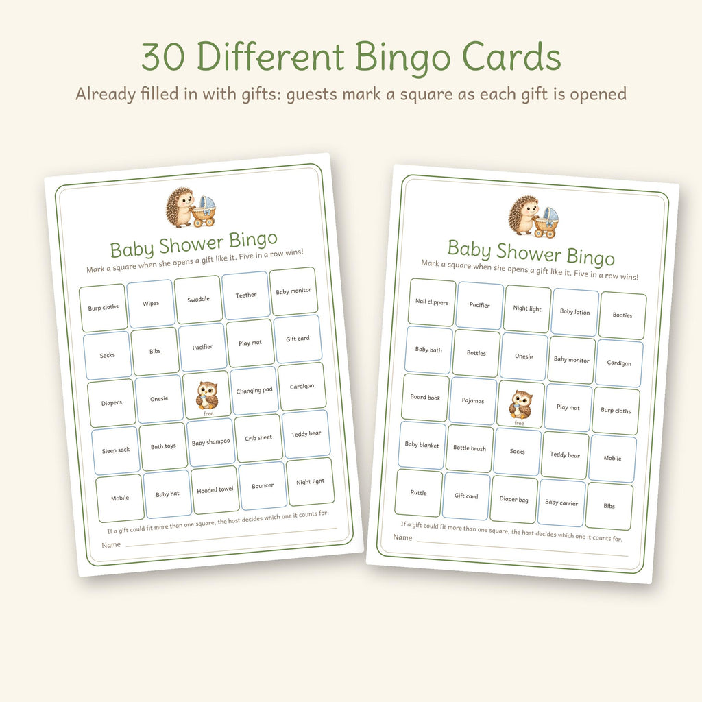 Woodland Baby Shower Games, photo 5