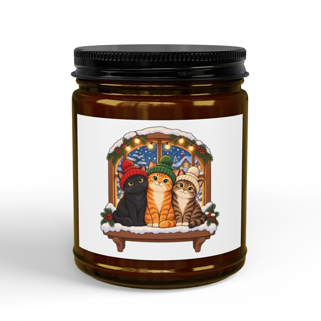 Christmas Cats in Hats Candle, video
