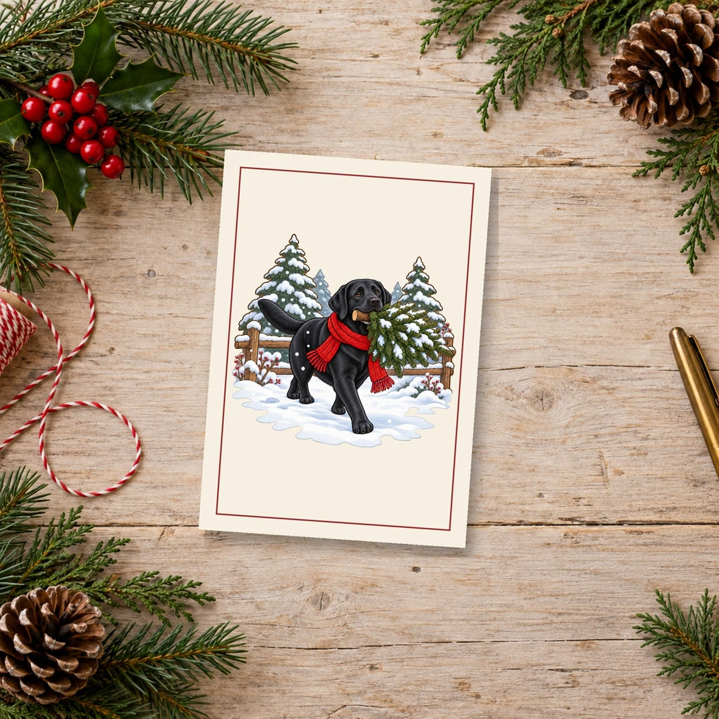 Black Lab Christmas Cards, video