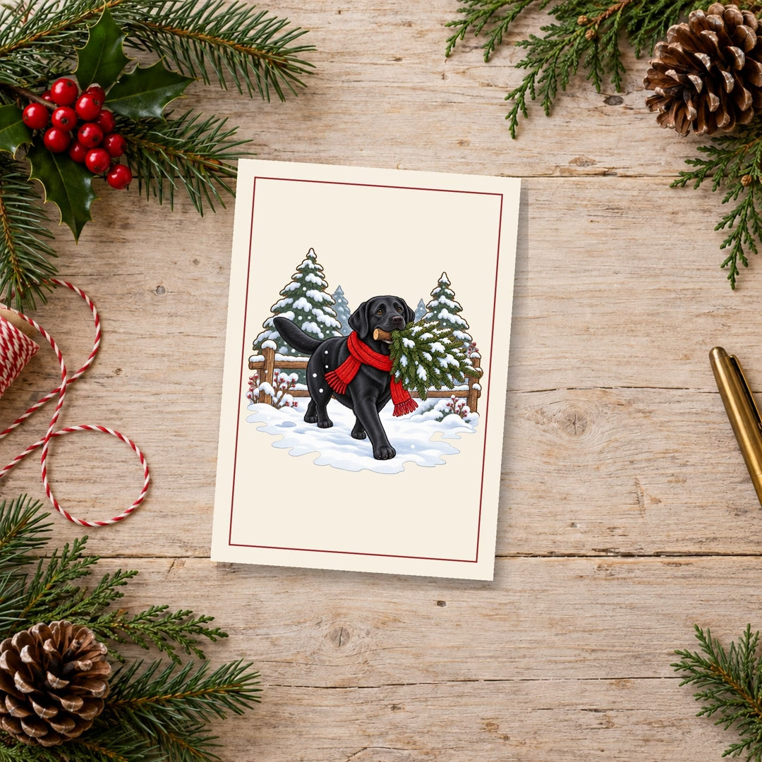 Black Lab Christmas Cards, video