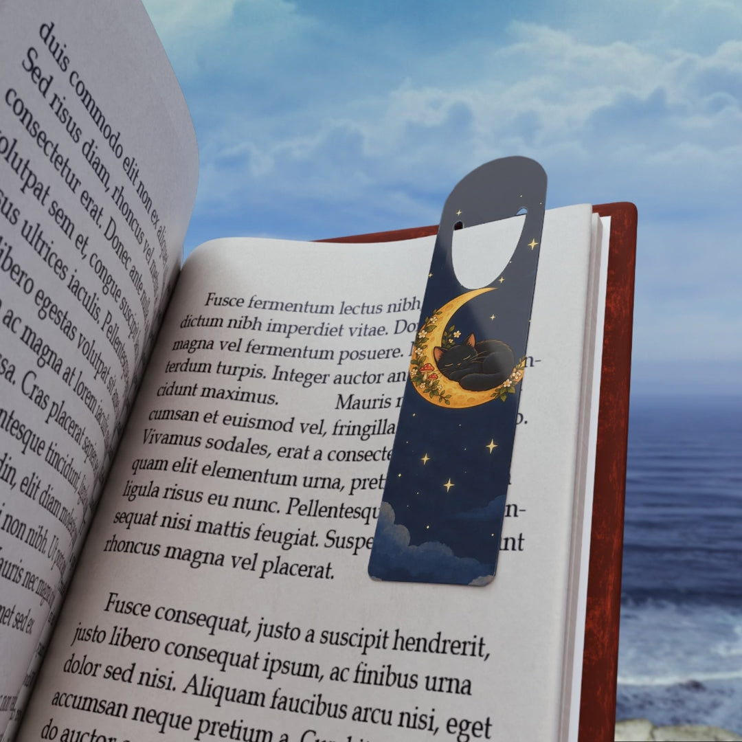 Black Cat on the Moon Bookmark, video