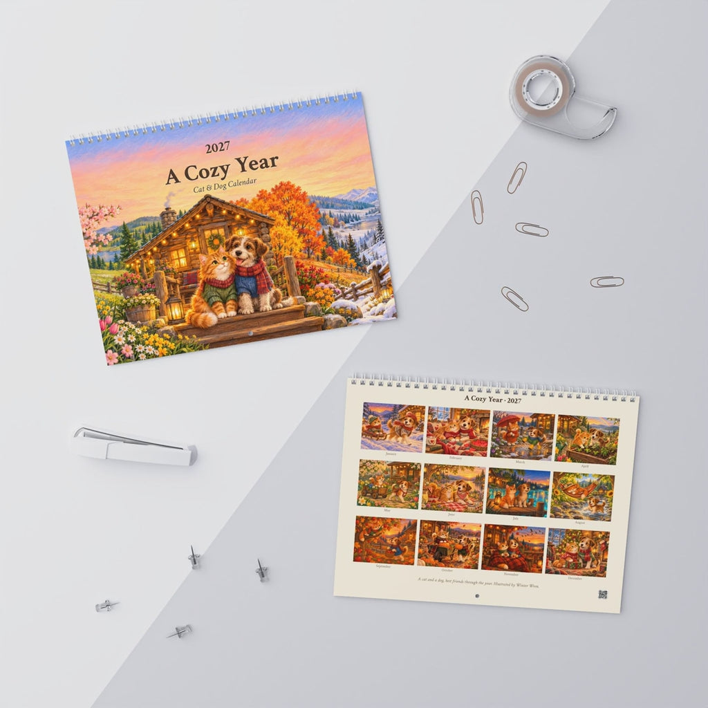 2027 Cat and Dog Wall Calendar, video